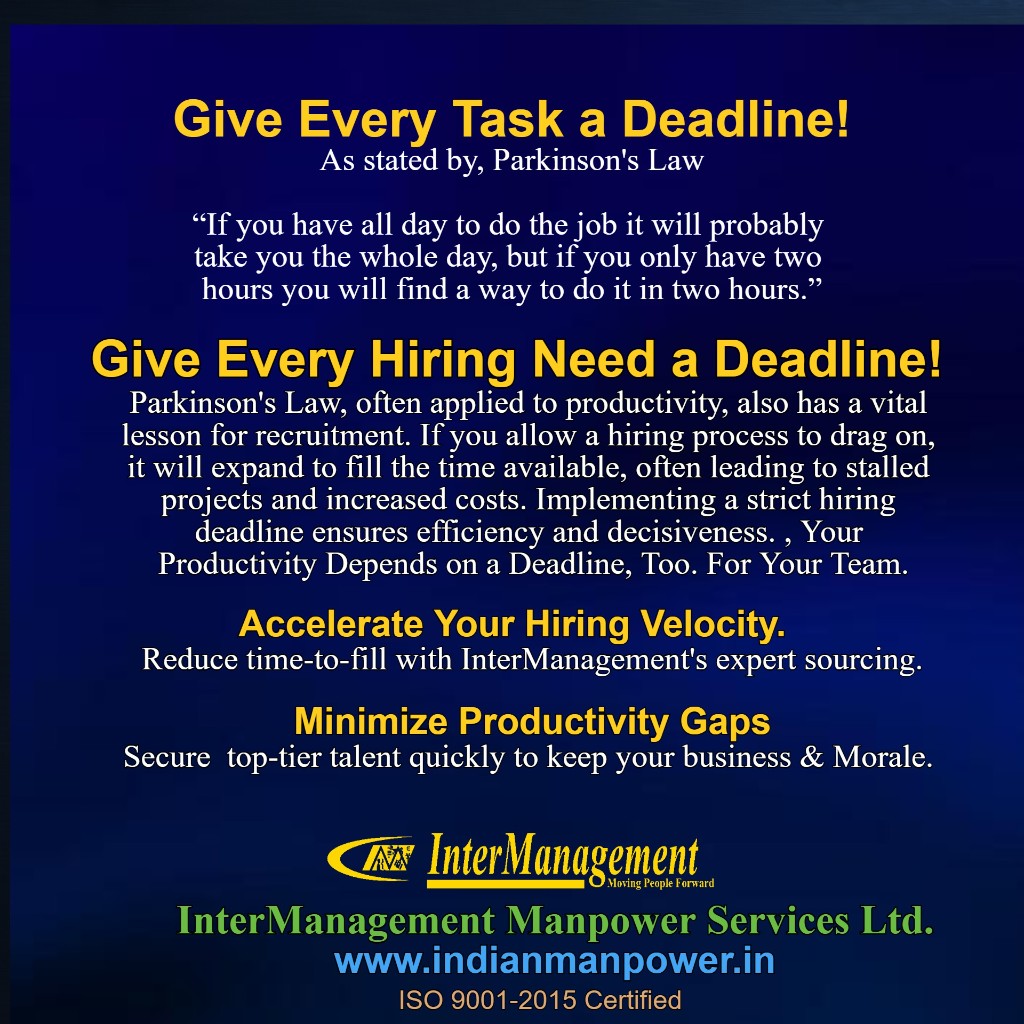 Give every hiring need a deadline